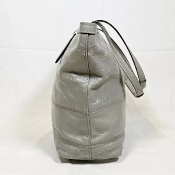 Auth Coach Signature Shoulder Bag Patent Leather F15142 - Picture 8 of 8